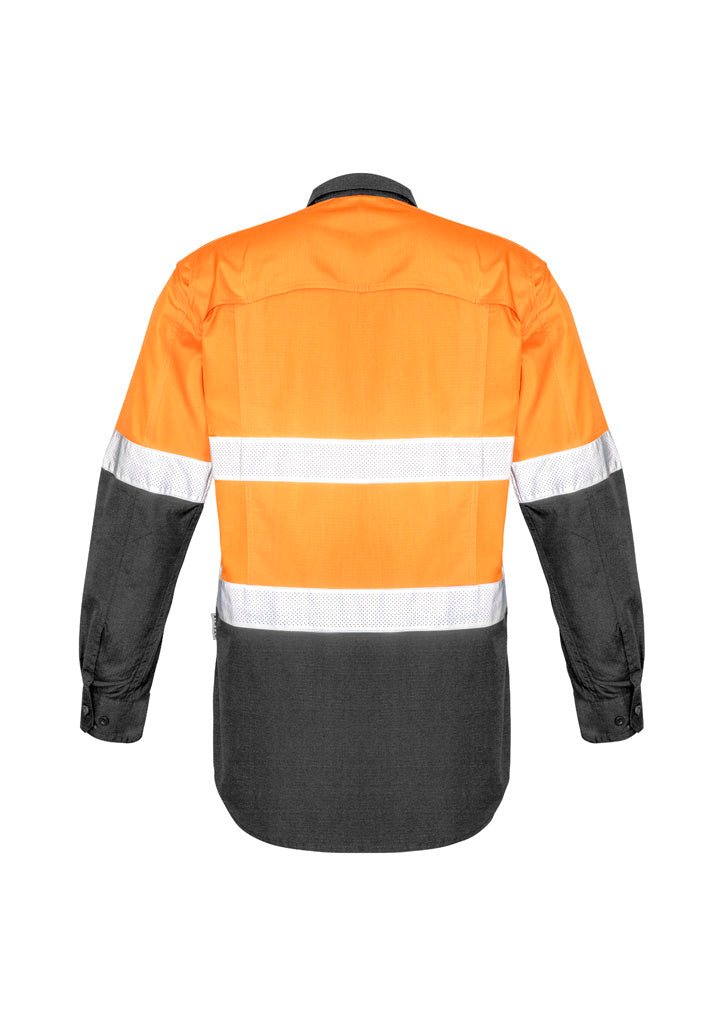 Mens Rugged Cooling Hi Vis Taped Long Sleeve Shirt