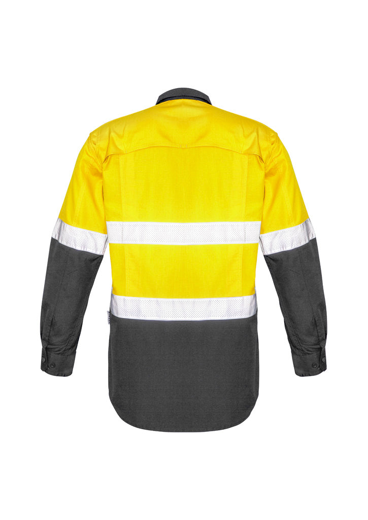 Mens Rugged Cooling Hi Vis Taped Long Sleeve Shirt