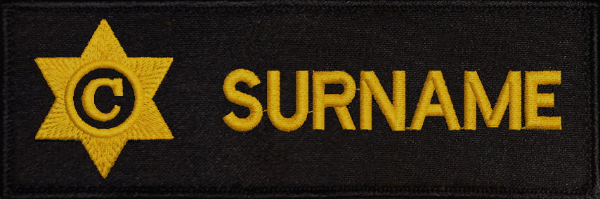 Navy Name Bar: Cook
