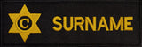 Navy Name Bar: Cook